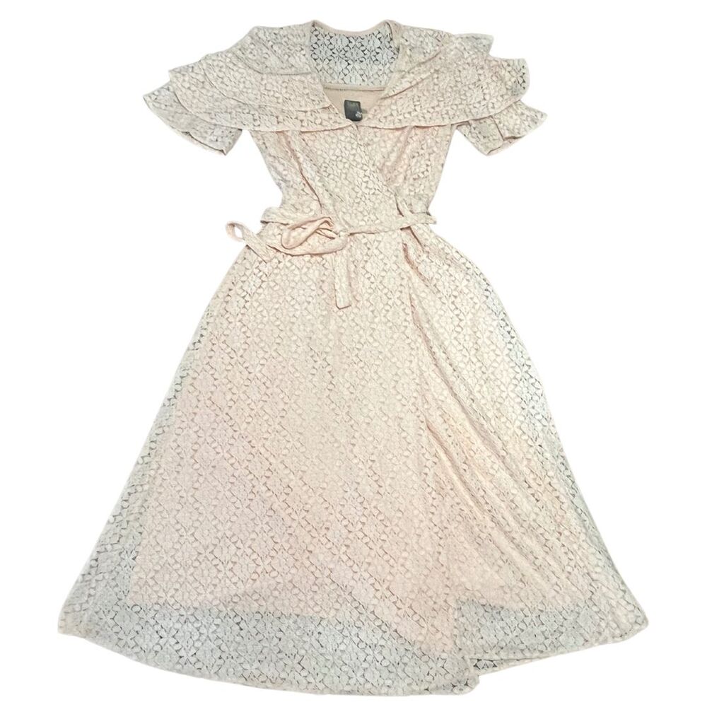 Taylor Dresses Women's Mock Wrap Dresses with Self Sash Color Pink Size 4